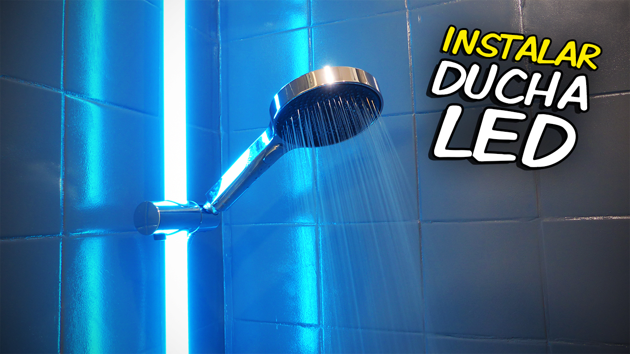 Cómo cambiar el cabezal de la ducha y poner uno con luz led 🚿 - Bricomanía  